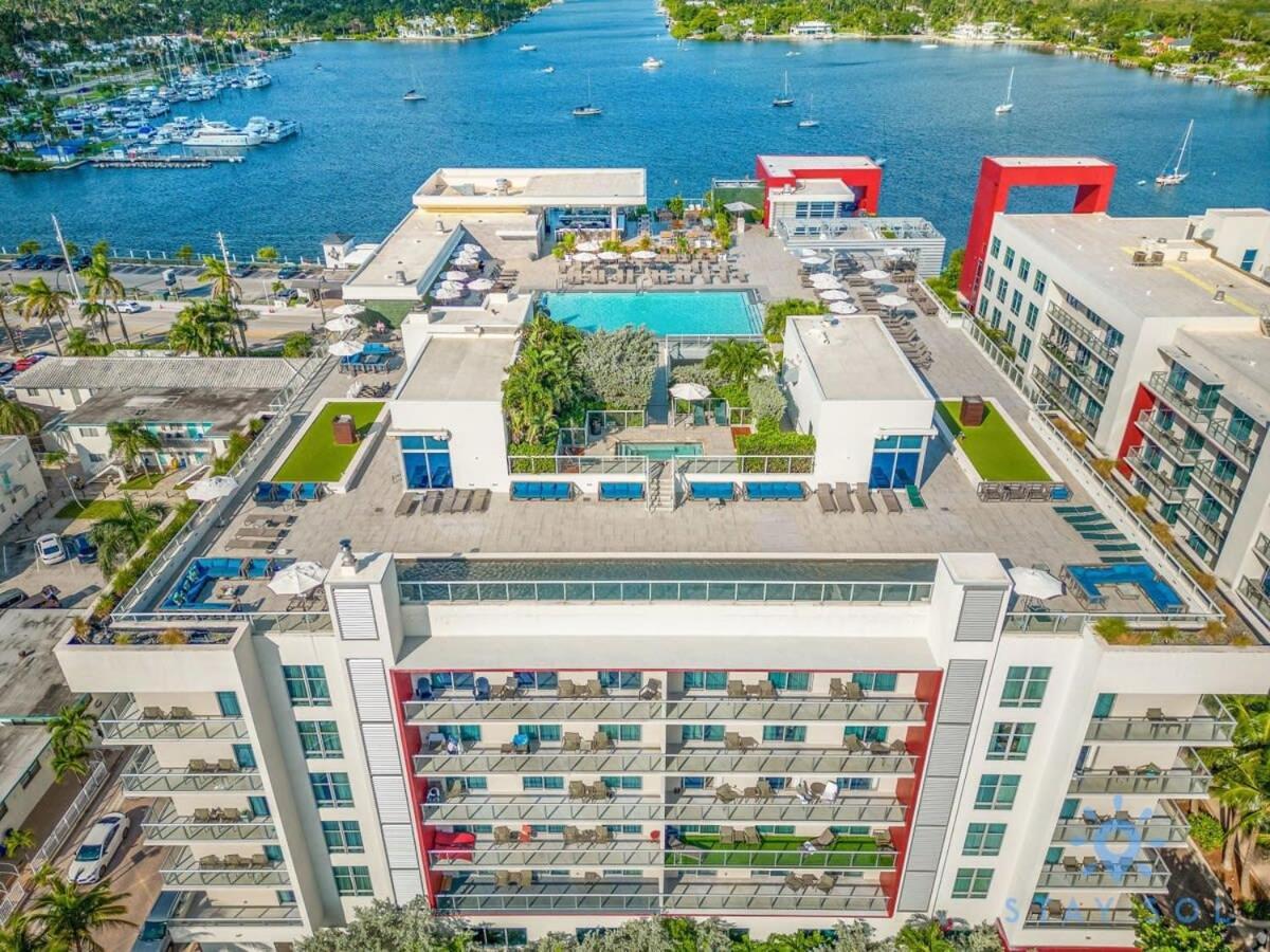 Rooftop Pool - Hollywood Beach Boardwalk Daire Dış mekan fotoğraf