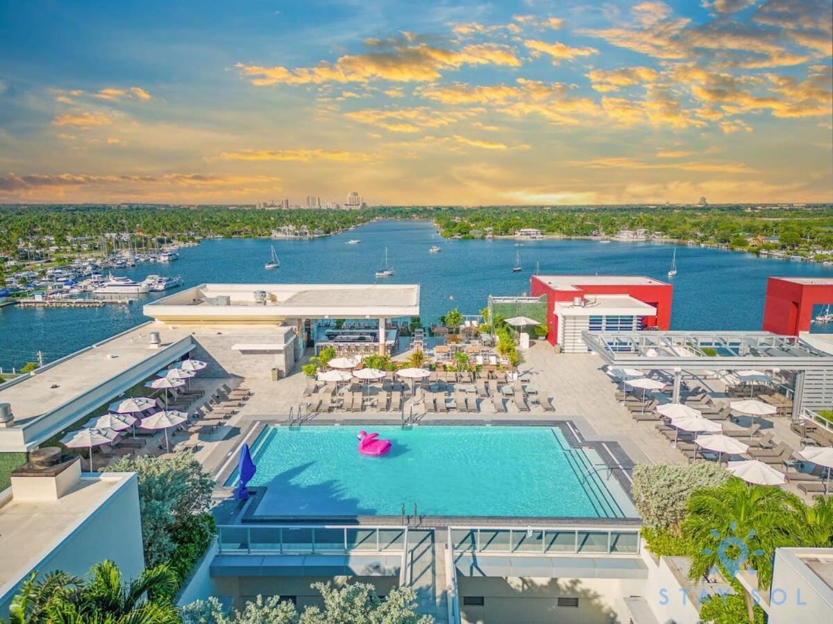 Rooftop Pool - Hollywood Beach Boardwalk Daire Dış mekan fotoğraf