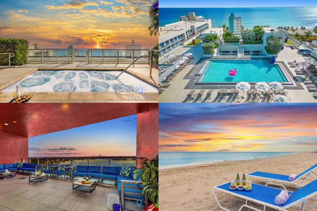 Rooftop Pool - Hollywood Beach Boardwalk Daire Dış mekan fotoğraf